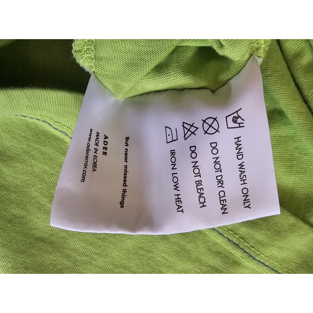 ADER error T-shirt/Cut &‎ Sewn Yellowish Green Summer 2020 A1 20ASSTO03YG1 - Picture 6 of 8